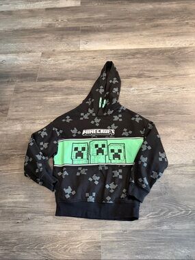 Minecraft Black & Green Creeper Hoodie